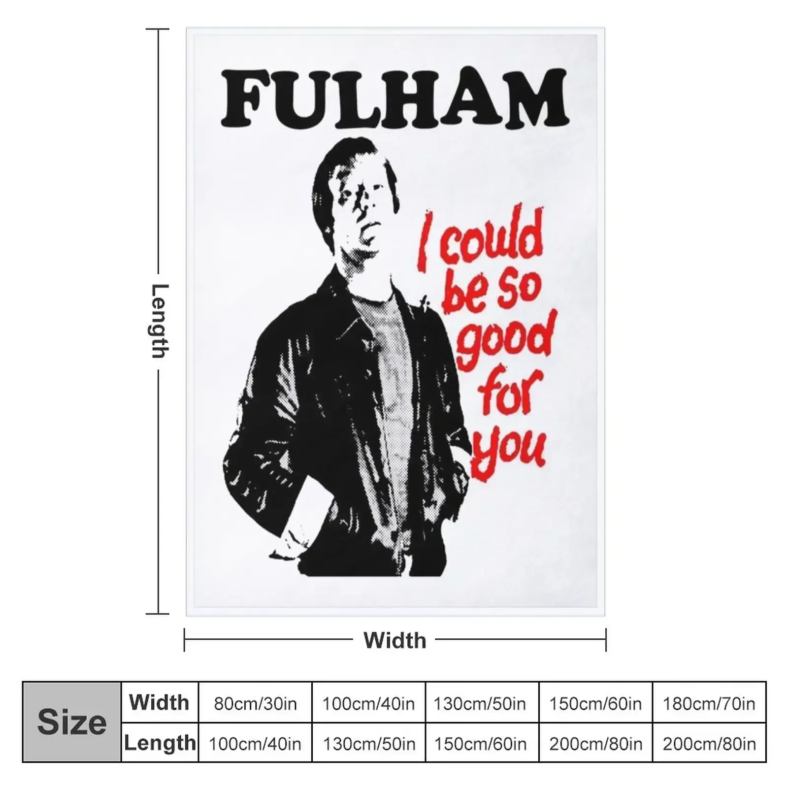 Fulham - Minder - Terry McCann - I Could Be So Good For You Throw Blanket couch cozy soft plush fuzzy picnic outdoor blanket