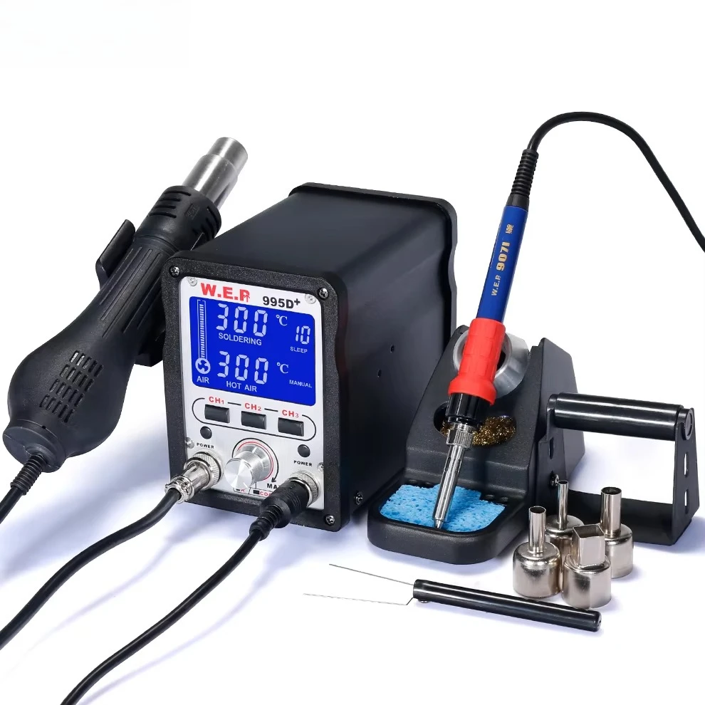 Welding  hine Hot air Desoldering WEP 995D+ Soldering Iron Rework Station
