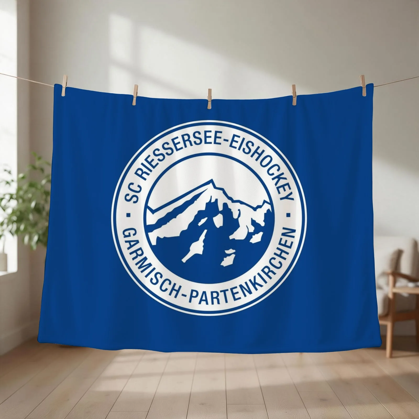 SC Riessersee Throw Blanket couch cozy soft plush fuzzy picnic outdoor blanket