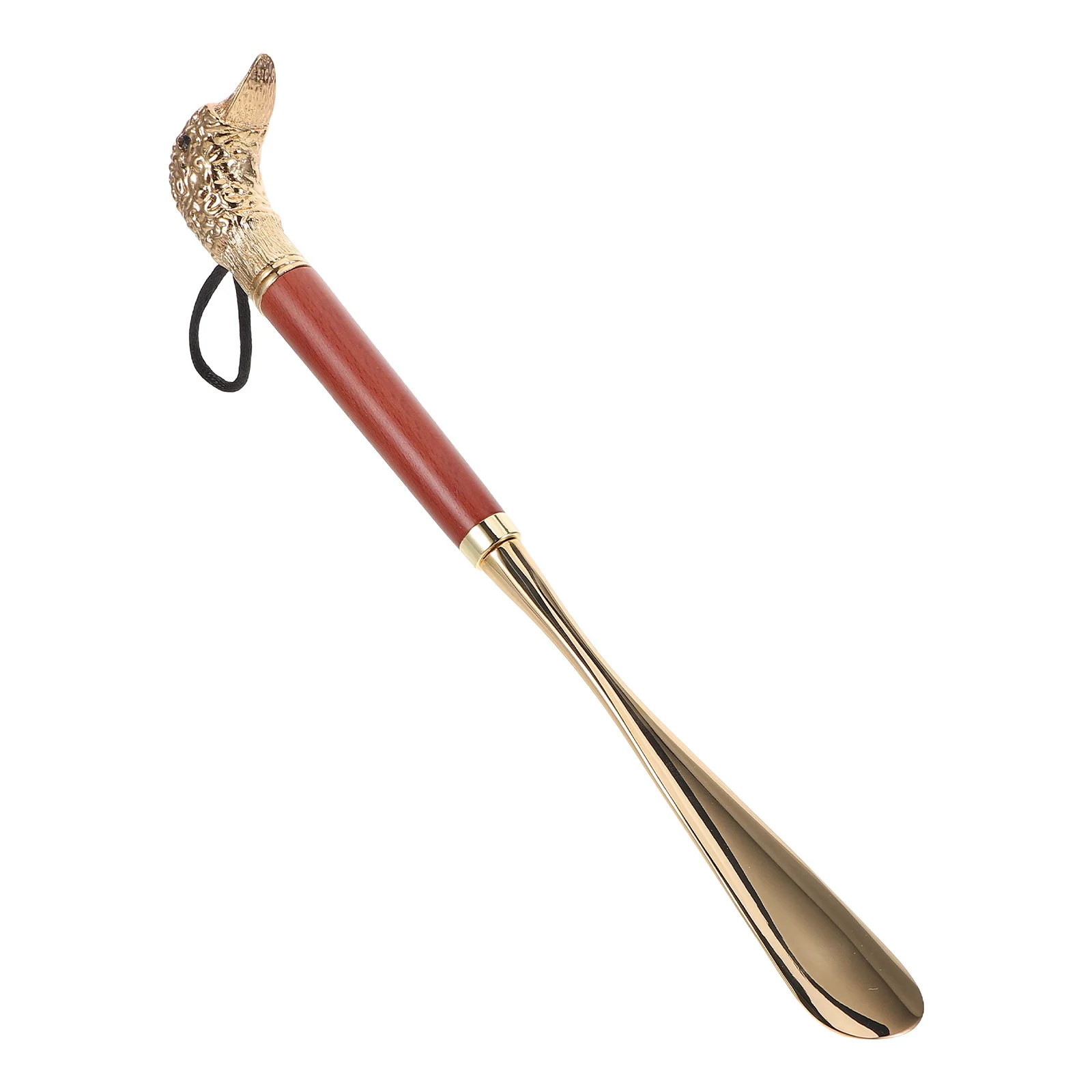 Long Handle Horn Metal For Seniors Women Kids Ergonomic Helper Portable Travel Shoe Puller Durable Household Shoe Accessories