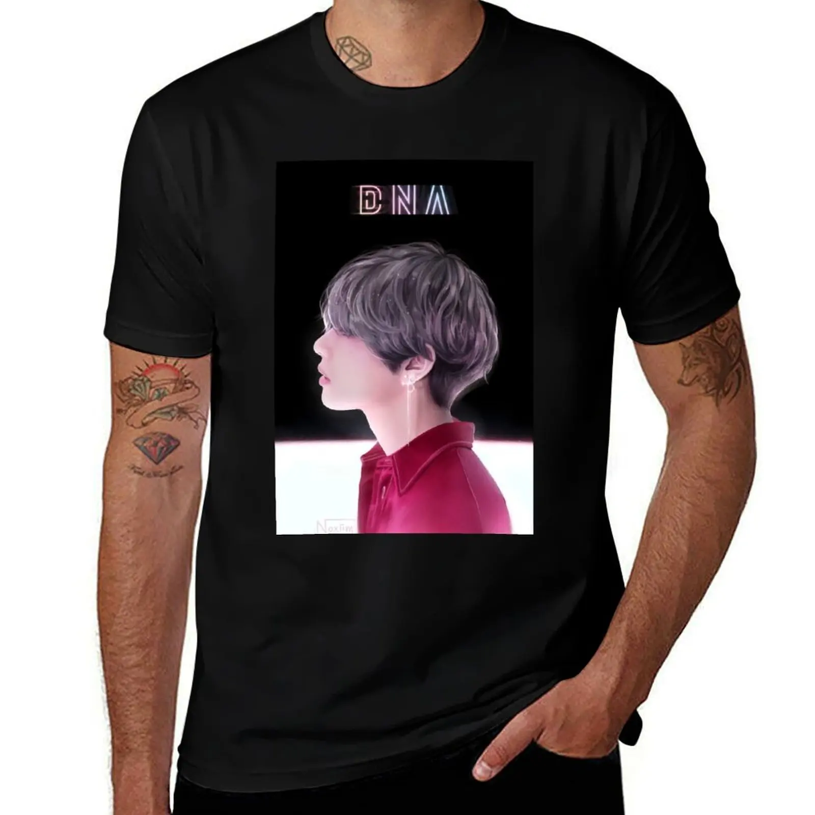 

DNA - Taehyung T-Shirt anime tshirt vintage clothes graphics customs big and tall t shirts for men