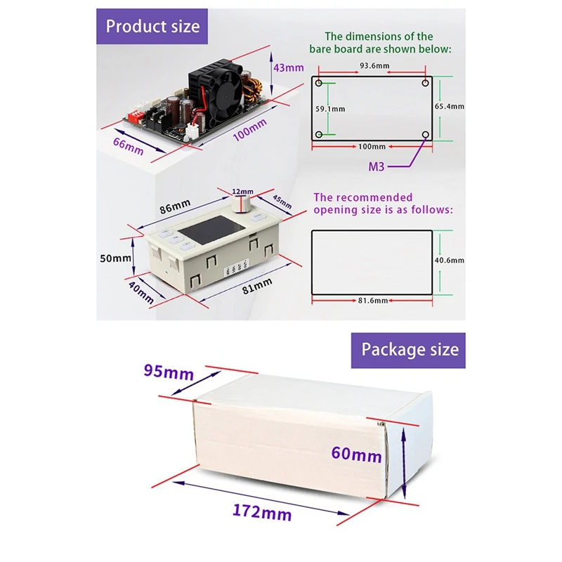 Fuente de alimentación regulada por voltaje ajustable CNC CC, voltaje constante, carga Solar de corriente constante, 7A/252W