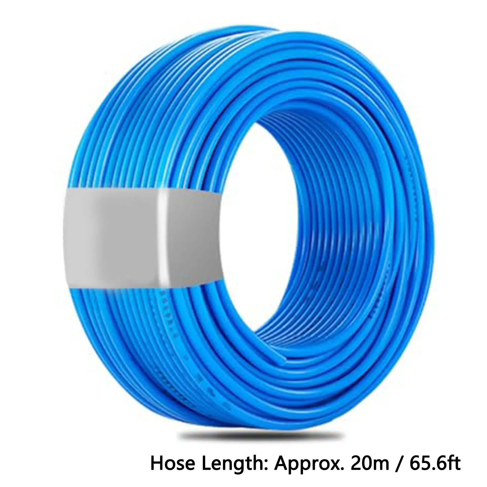8mm Air Hose and 2 Fittings High Pressure Flexible Tubing for Pneumatic System Fluid Transfer 20M Length