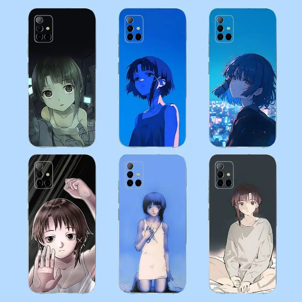 

S-Serial ExperimentsS Lain Phone Case For Samsung S 23,22,10,9,8 A 71,52,51,30,21S,12 PIus,E,Lite Note20 Ultra Clear Soft