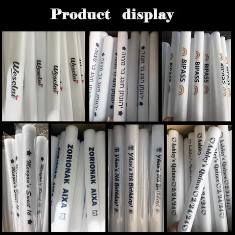 12/15/30/60Pcs RGB LED 글로우 폼 스틱 대량 다채로운 LED 글로우 스틱 치어 리더 튜브 어두운 빛 생일 웨딩 파티 용품