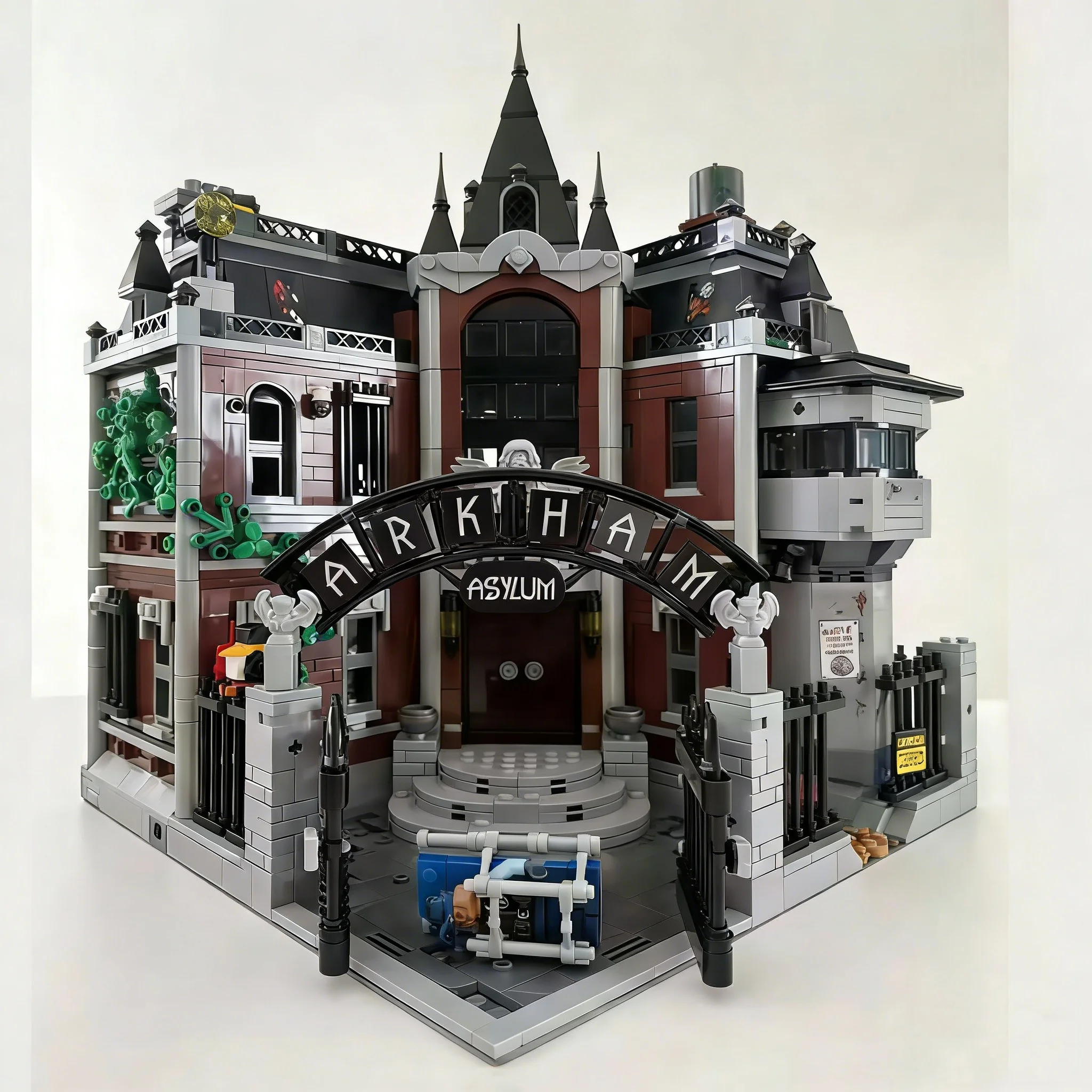 2026 NEW2953PCS Arkham Asylum building model,suitable as a birthday gift, collection item or decorativepiece for adults