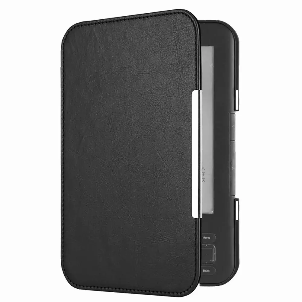 Shockproof E-Reader Case Premium 6 inch Anti-fall Folio Cover Leather Microfiber Lining Back Cover for Kindle 3 Keyboard D00901