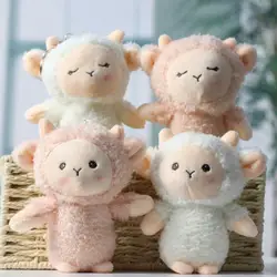 Squint Sheep Plush Pendant Keychain Mini Squint Sheep Plush Pendant Backpack Pendentdecor Bag Charms Cute Cloud Sheep Key Chain