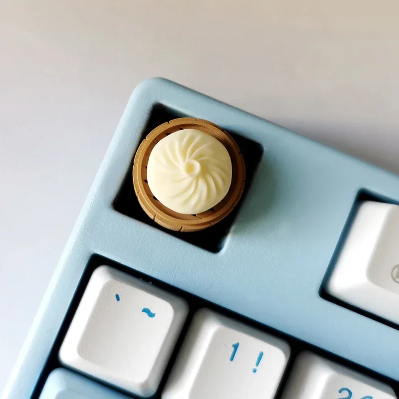 Baozi keycaps, steamer, gourmet dumplings, edible games, magnetic suction, separate decompression design, mechanical keyboard, s