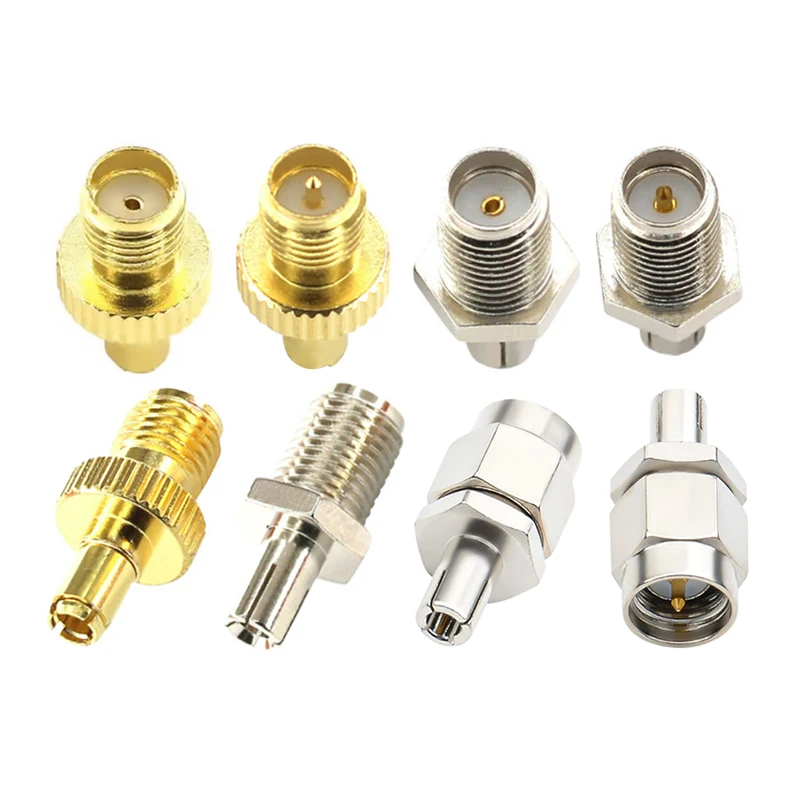1Pcs SMA To TS9 RF Coaxial Adapter SMA Female Jack To TS9 Male Plug Silver Nickel Plated TS9 Wifi Antenna 3G 4G Antenna