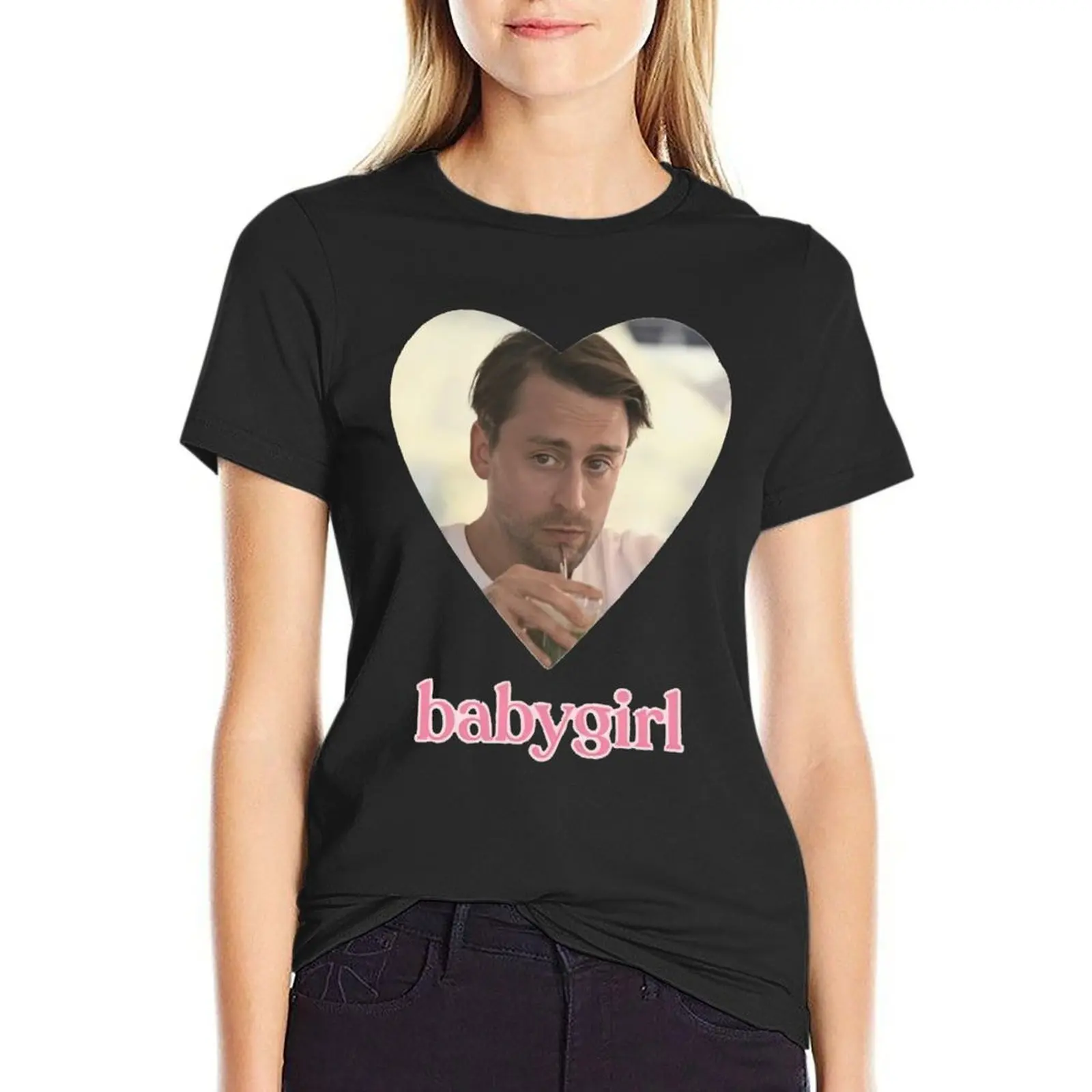 

Roman Roy is Babygirl T-Shirt Aesthetic clothing oversized summer blouses woman 2024