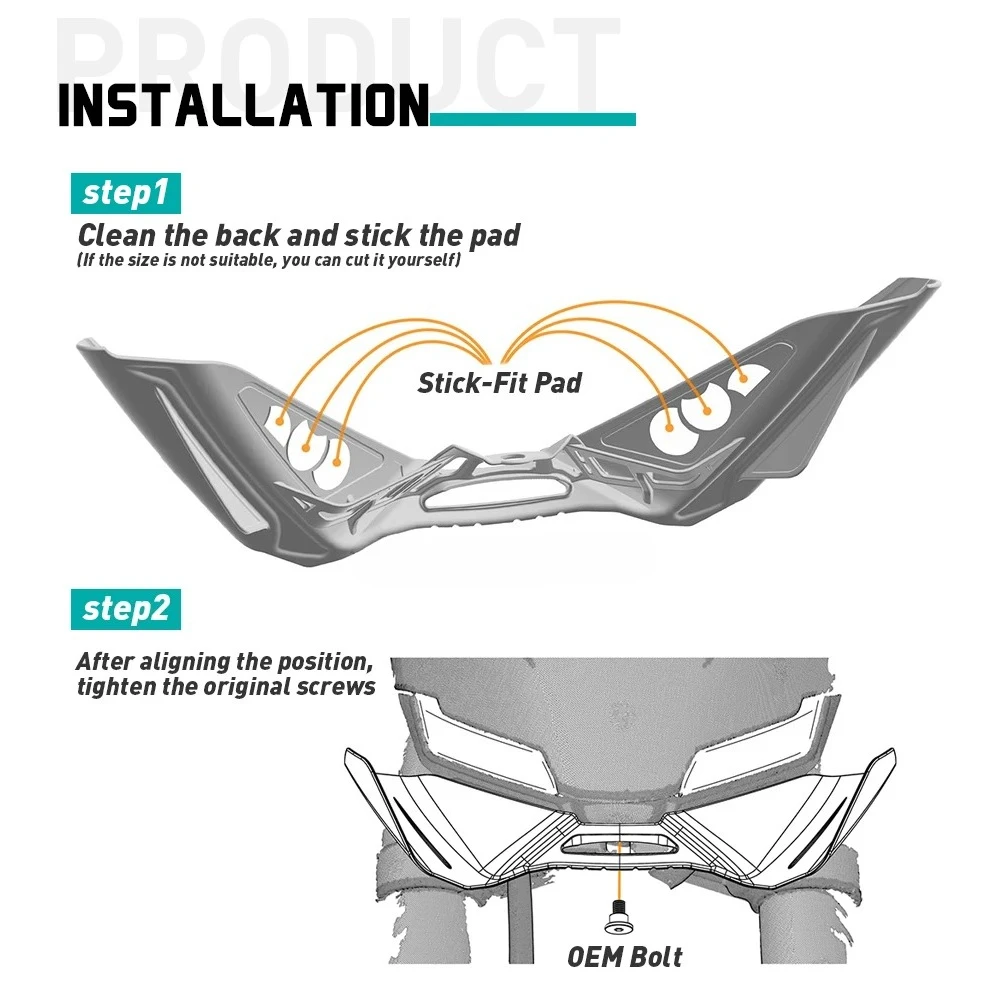 Per YAMAHA MT-09 MT09 MT 09 SP 2024 2025 Gen 4 Moto Sport Downforce Nuda Forntal Spoiler Aerodinamico Ala Deflettore