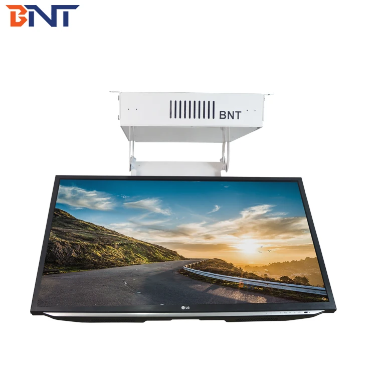 Automatic Ceiling TV Motorized Flip Down Lifting Mechanism 32-65 Inch Hidden Type For Home Furniture TV Mounts & Carts