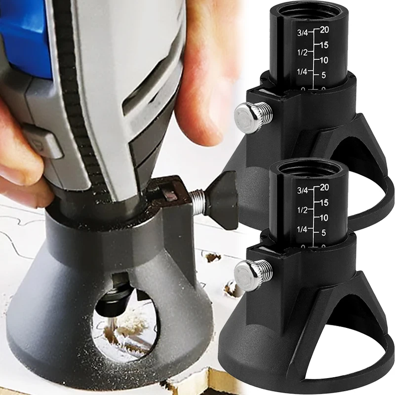 

Electric Rotary Router Locator Milling Cutter Guide Attachment Twist Drill Bit Wood Carving Tool Kits Woodworking Power Tools