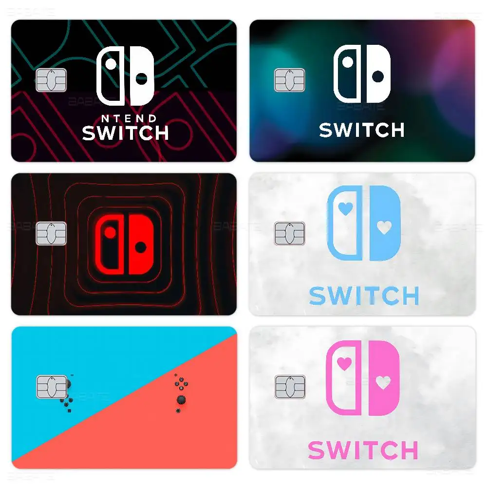 Hot Game S-SwitchS Anime Spend or Save Funny Shell On Off Ultra Thin No Fade Sticker Skin Cover Film for Debit Credit Card