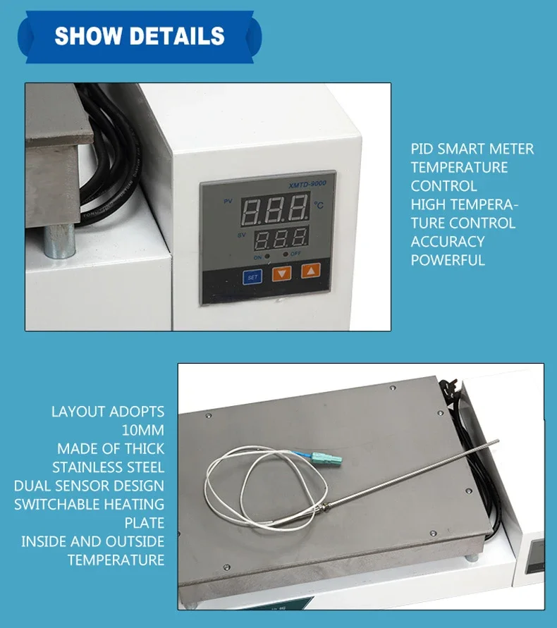 Sample heating and digestion equipment, constant temperature digital display temperature control electric heating plate