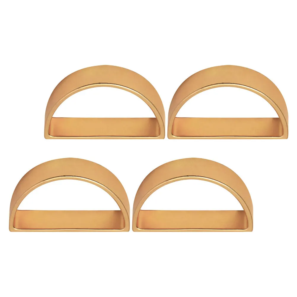 

4Pcs Napkin Rings Metal Serviette Rings Dinner Party Wedding Napkin Holders Table Decorations Serviette Ring Dinner Table Supply