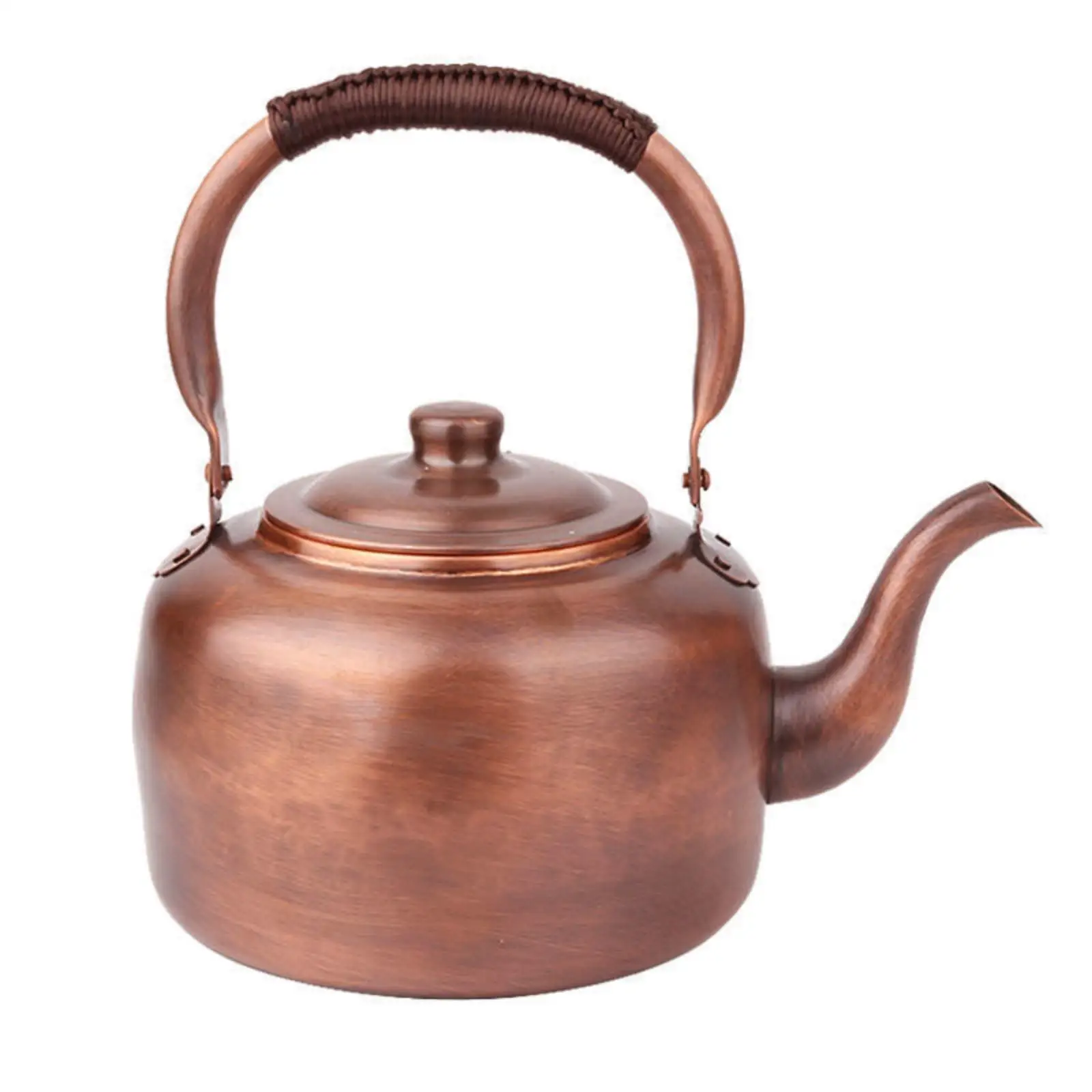 Traditional Copper Kettle for Boiling Water Vintage Teapot Stovetop Purple Copper Tea Pot Home Kitchen Decor Gift