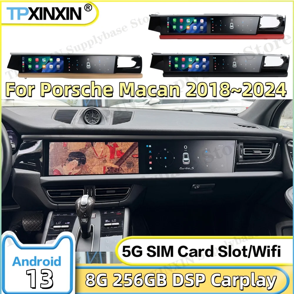 

Dual-screen Interaction Android For Porsche Macan 2018~2024 Car Radio Multimedia Player GPS Navigation Touch Screen Head Unit