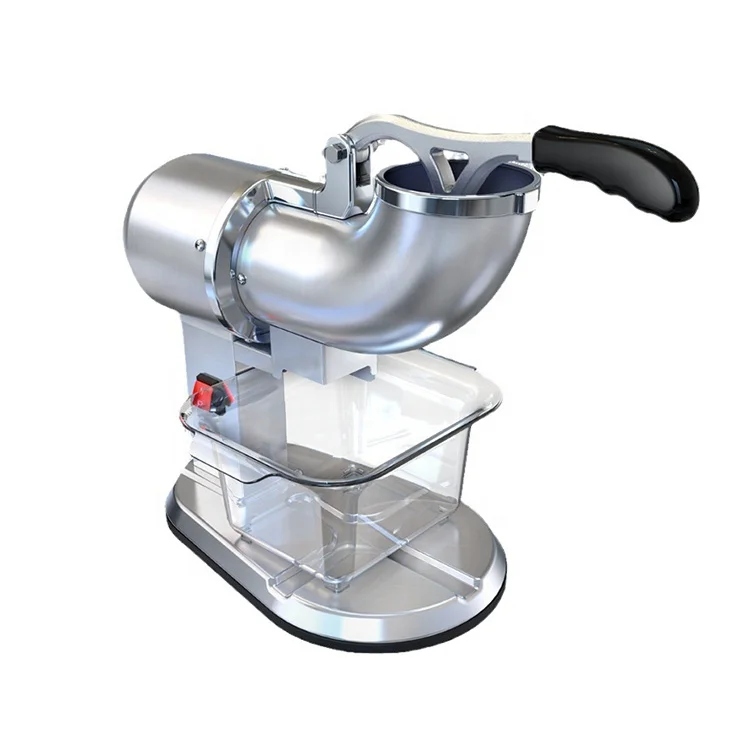 Commercial Ice Shaver Electric Ice Crusher Street Vending Semi-Automatic Ice Slush Machine for Milk Tea Shops