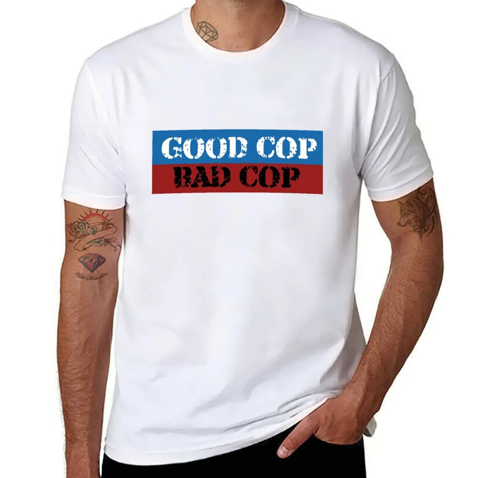 

Good Cop/Bad Cop T-Shirt printed t shirts for man t shirt for man T-Shirt