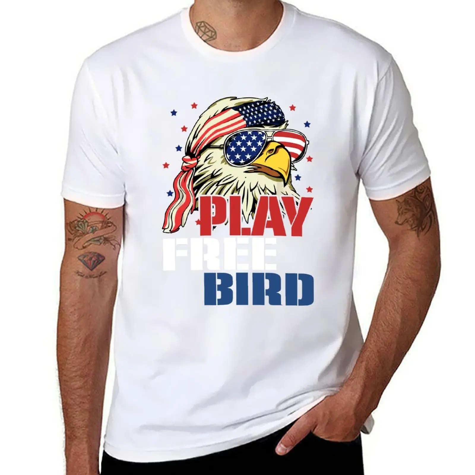 

Play Free Bird Bald Eagle T-Shirt anime t shirts for man man t shirts for men casual T-Shirt