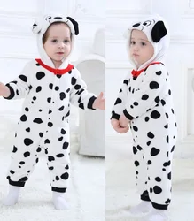 Winter Cartoon Cute Onesie for Baby Funny Cosplay Costume Flannel Home Pajamas Children Warm Fashion Thickened Hooded Rompers