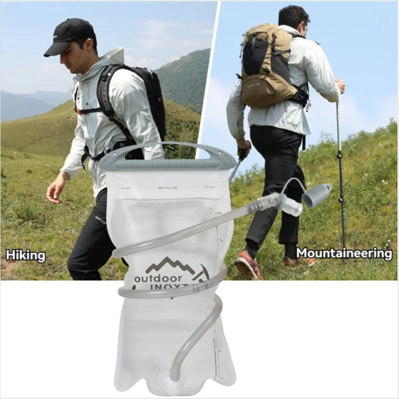 

1,5/2/3 л пакет для гидратации для езды на велосипеде, бега и бега по пересеченной местности, мочевой пузырь для походов на открытом воздухе, рюкзак, складной резервуар для воды