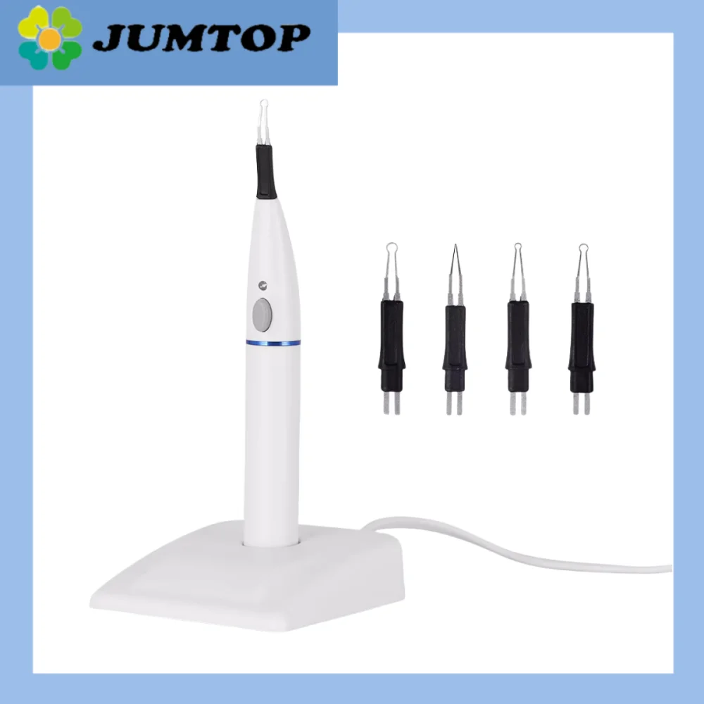 Wireless Dental Gutta Percha Heater - 4-Tip Endodontic Heating System with Integrated Gum Cutter for Root Canal Obturation