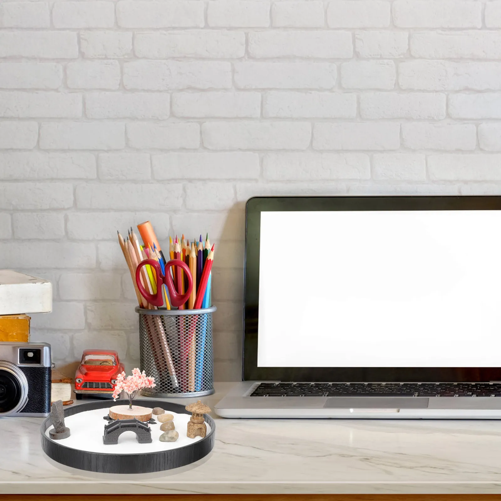 

Набор для дзен-медитации: миниатюрный сад-песочница для декора стола, релаксации, художественного оформления, украшение для дома и офиса