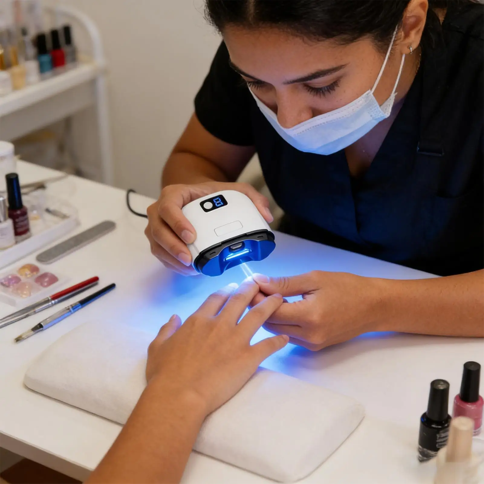 Automatic Nail Clipper With LED Light Electric Polisher Manicure Grinder For babies Seniors Fingernail Toenails Manicure