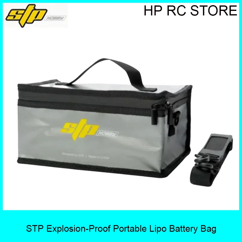 STP Fireproof Waterproof Explosion-Proof Portable Lipo Battery Safety Bag for FPV Racing Drones RC Tools