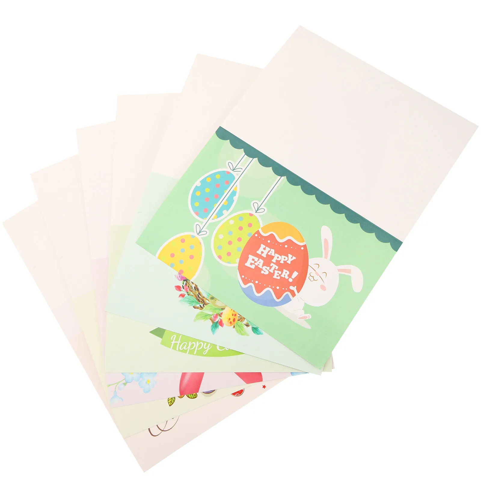 

2 Sets Easter Greeting Card Set Premium Material Thick Paper Happy Easter Blessing Cards for Family Friends Party Invitations