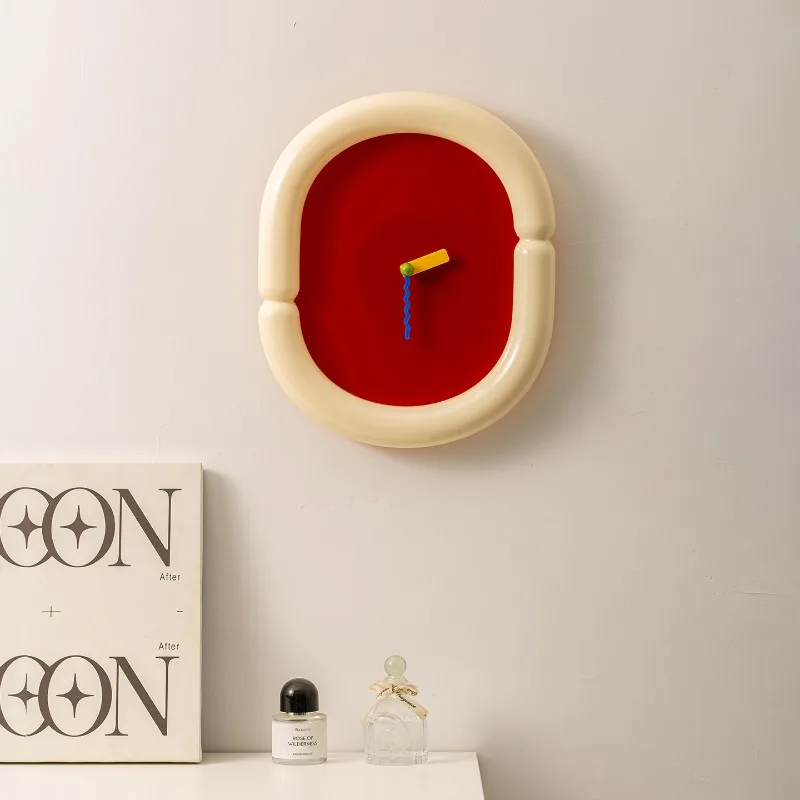 Nordic Wall Clocks Living Room Modern Colorful Wall Clocks Bedroom Silent Wall Watch Simple Interior Decoration Accessories