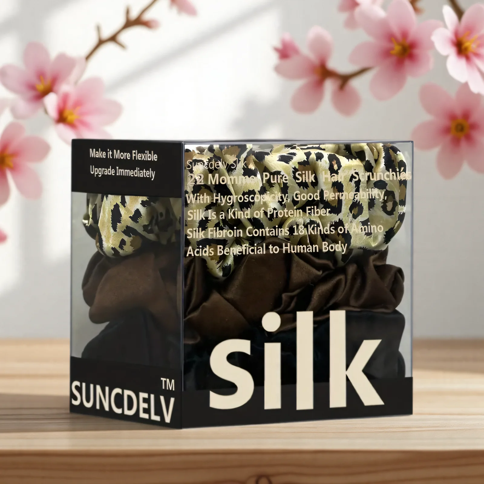 

3pcs 100% Pure Mulberry Silk Hair Ties - High-Quality, Perfect for Valentine'S Day & Everyday Styling, Stylish Hair Accessories.