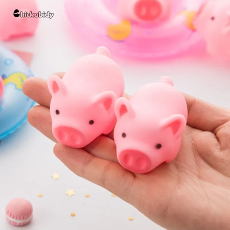 10Pc Cute PigDecompression VentingStress Relief Toys for BoyGirl Birthday Party FavorsPinata Filler Carnival KidsParty Gift