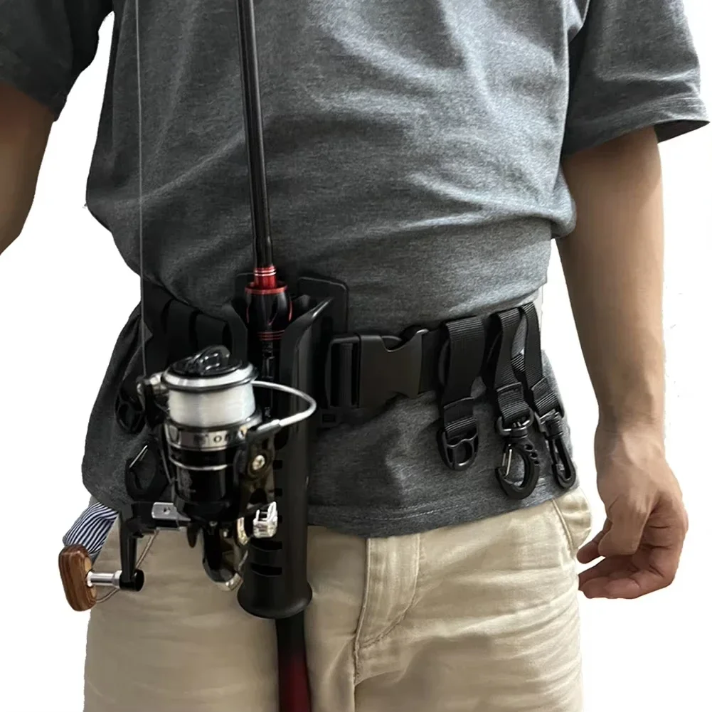 Goture Fishing Belts + Fly FishingTool Set Adjustable Portable Pole Inserter Wader Waist Belt for Casting Fly Fishing Accessory