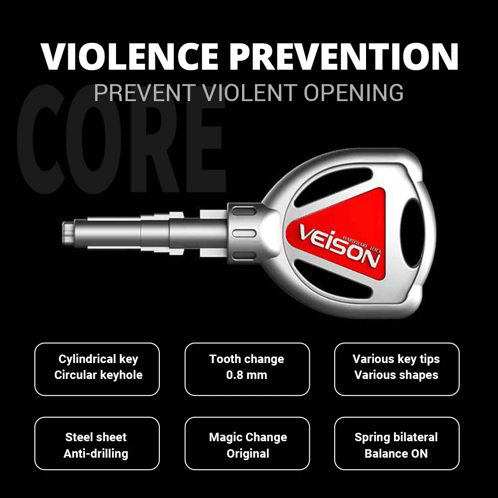 VEISON Motorcycle Alarm Lock Bike Waterproof Disc Lock Warning 130DB Security Anti Rotor Padlock Controllable Disc Brake Lock