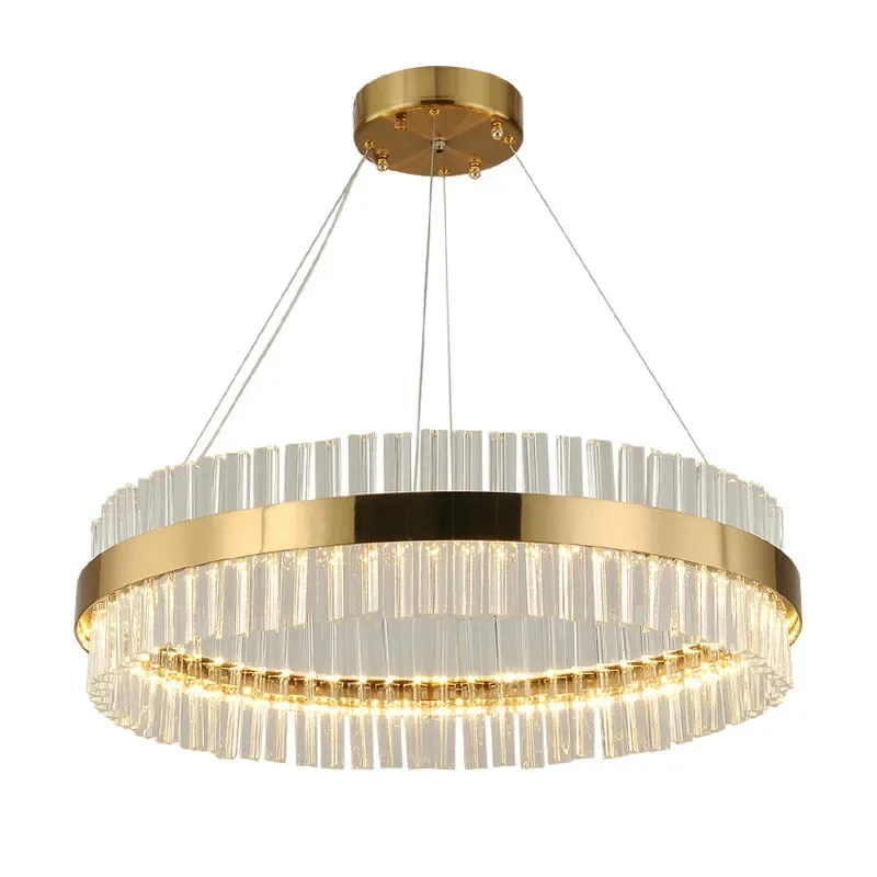 

LED Modern Pendant Lights Lamp for living dining room 4/3/2/1 acrylic circle ring Lighting Kitchen hanging fixture