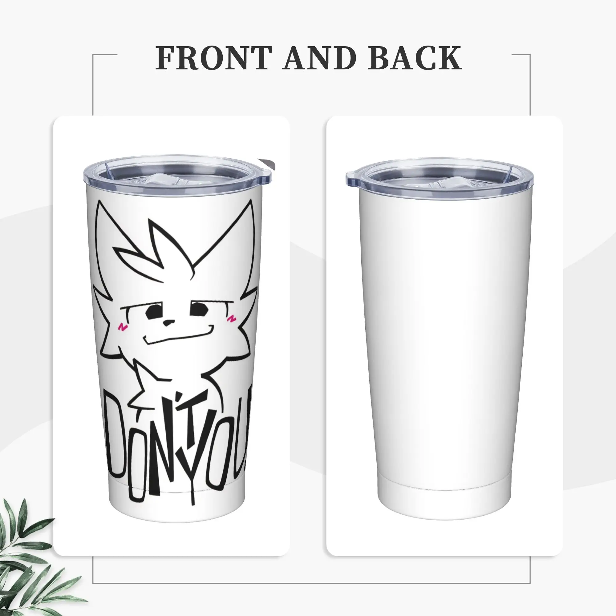 Boykissers Silly Insulated Tumbler with Straws Cat Vacuum Coffee Mugs Office Home Water Bottle Cups, 20oz