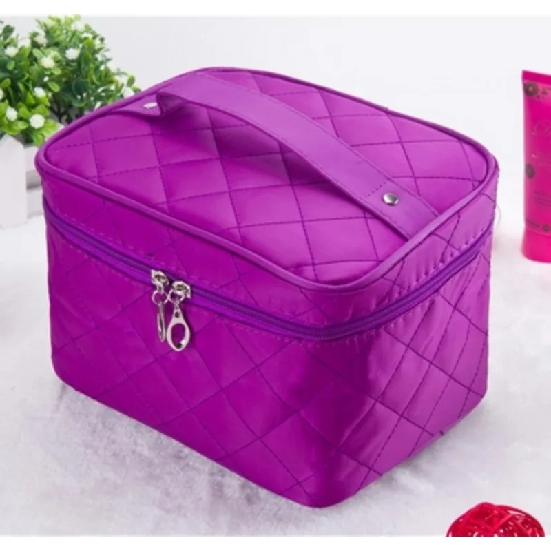 Cosmetic bag косметичка Quilted professional makeup organizer femal large capacity storage handbag travel toiletry cosmetic box