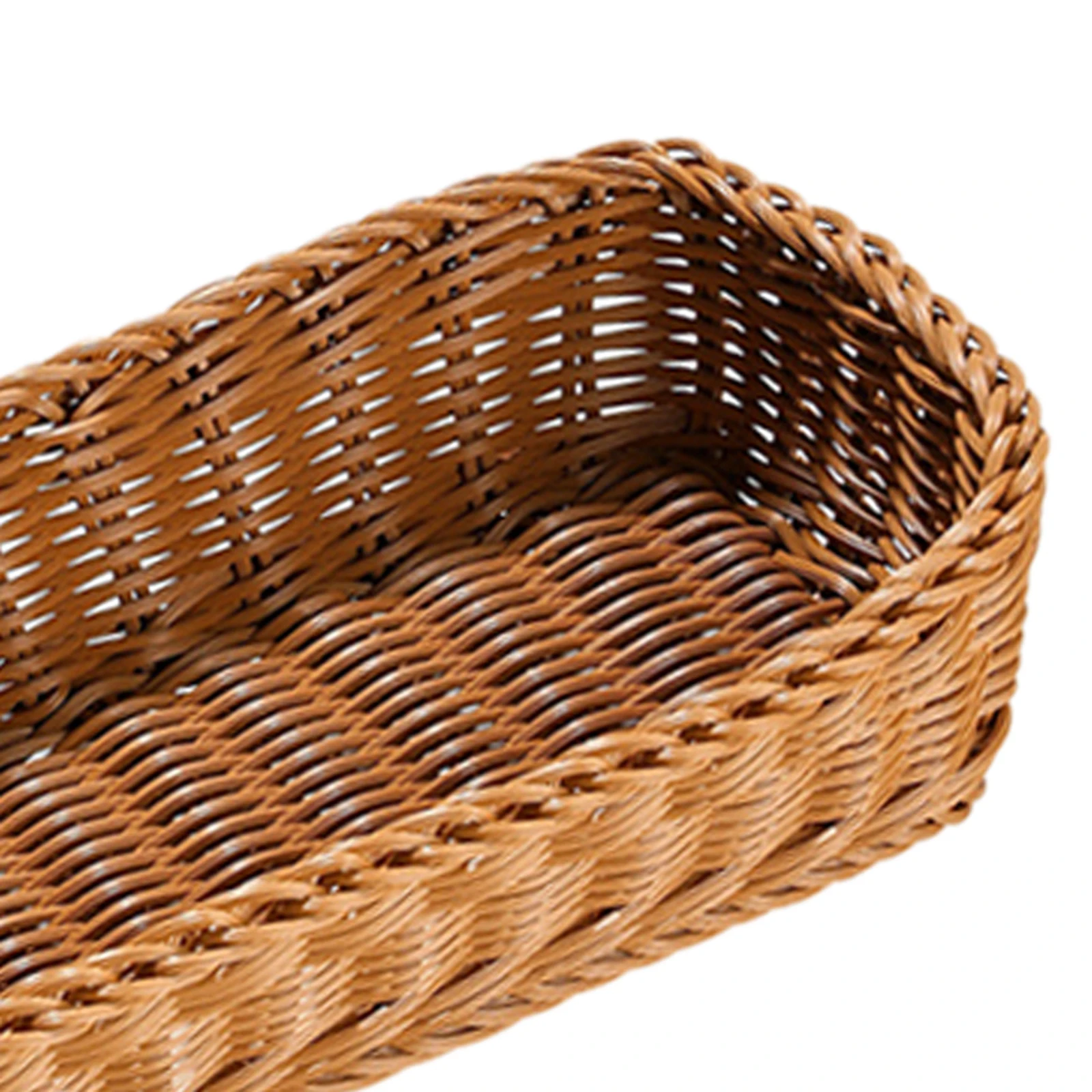 Imitation Rattan Hotel Restaurant Knife And Fork Basket Chopstick Storage Box Seasoning Jar Storage Basket Woven Basket