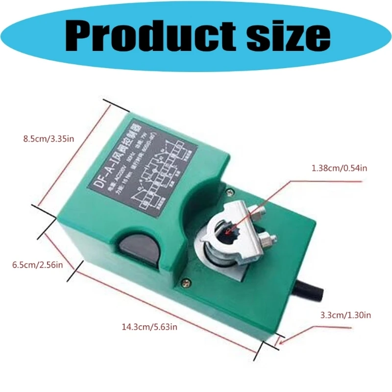 Adjustable Damper Actuator for Indoor Exhaust Air Movement Use 
