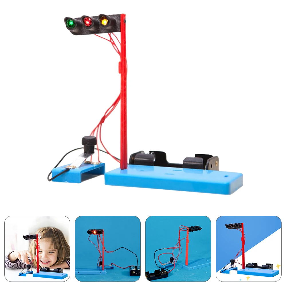 Modelo de semáforos caseiros para crianças () Kit de experimento científico infantil