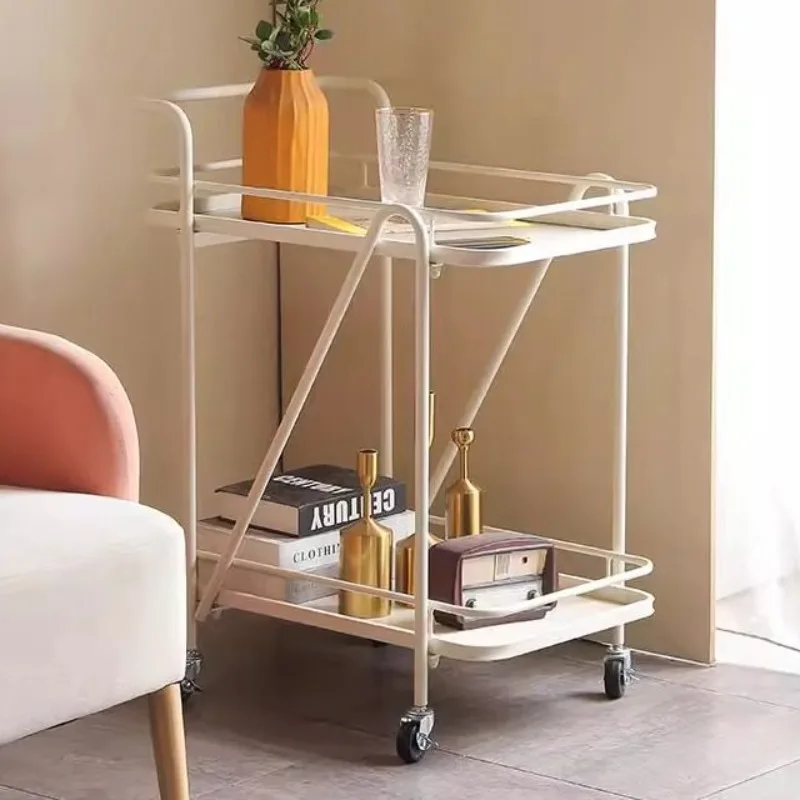 Hotel Luggage Cart Heavy Duty Stainless Steel Room Service Housekeeping Cart Large Capacity Lockable Quiet Wheels Tea Trolley