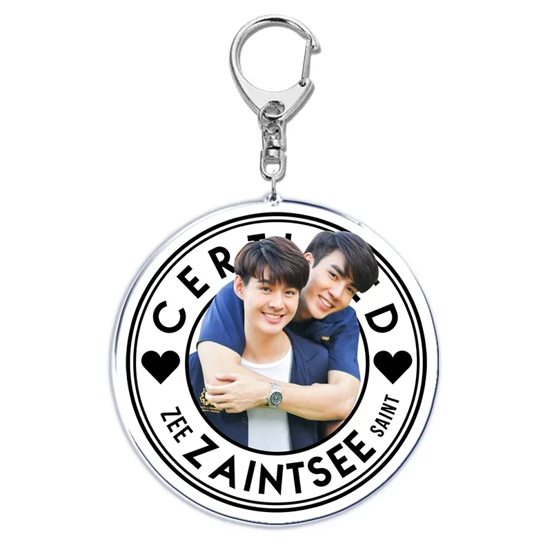 New Yaoi Boys Love Thai Bl Series Dramas Acrylic Keychain for Accessories Bag Pendant Gay Key Chain Ring Keychains Jewelry Gift