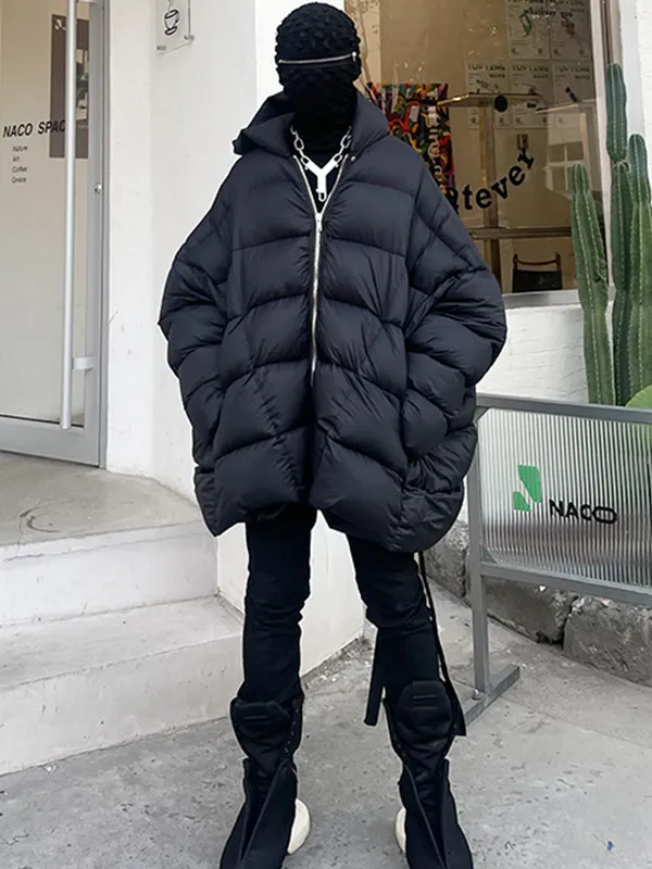 High Street RO Style Down Jacket for Men and Women Large Board Long Sleeved Jacket Loose and Thick Street Style Down Jacket
