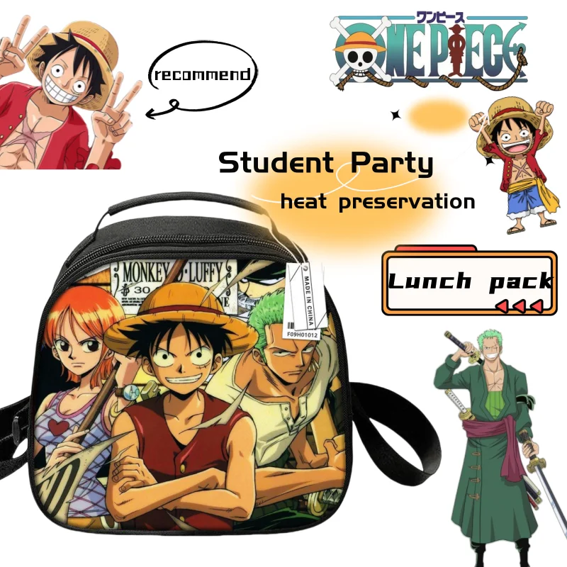 

Monkey· D·Luffy is cute fresh simple insulated and cold light and easy to carry student party lunch bags crossbody bags gifts