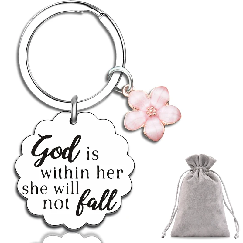Christian Gifts for Women Inspirational Bible Verse for Friends Teen Girl Christian Keychain Spiritual Gifts Religious Biblical