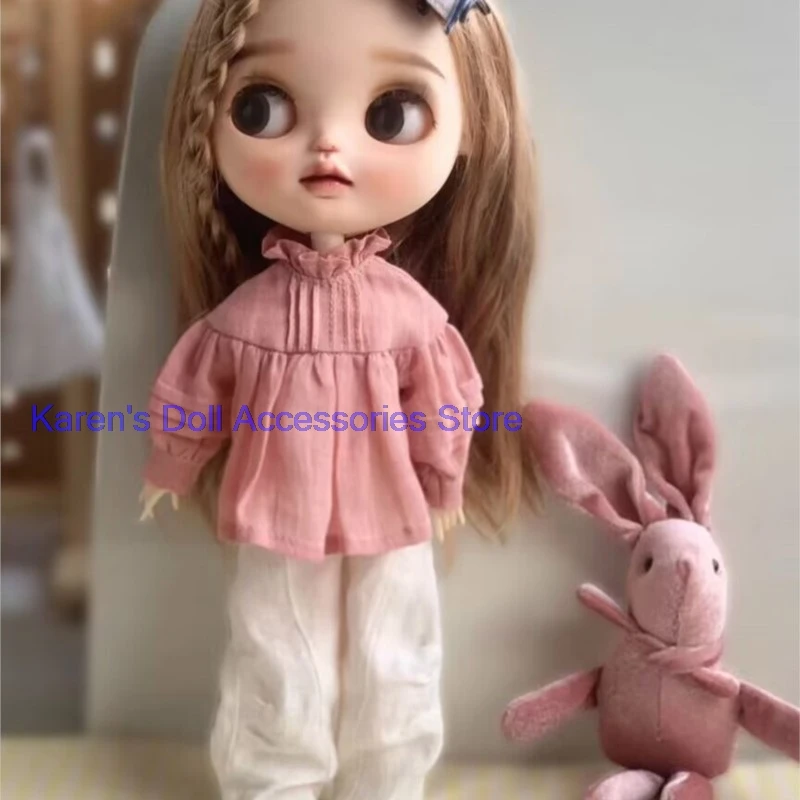 

2pcs 2026 Linen top+pants for landoudou/Blythe(Fit for Lulu,ymy24,Ob22,24,26,zone, Jenny)